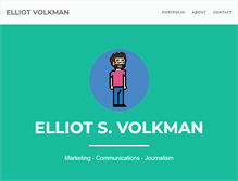 Tablet Screenshot of elliotvolkman.com